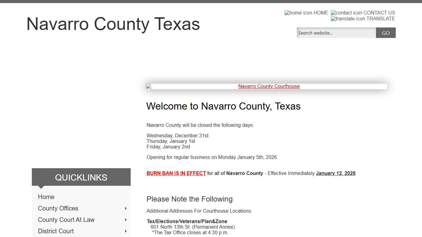 Navarro County, Texas